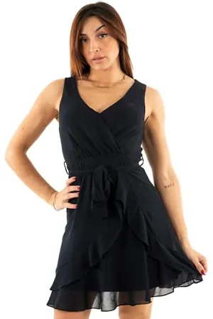 Morgan Abito Formale Donne 241-Rosval, Blu Marino, 4 EU, 44 Women