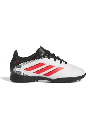 adidas Copa Pure III League Turf Football Boots Kids, Scarpe da Calcio Unisex-Adulto, Cloud White/Lucid Red/Core Black, 36 2/3 EU