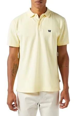 Wrangler Refined Polo Shirt, Giallo, L Uomo