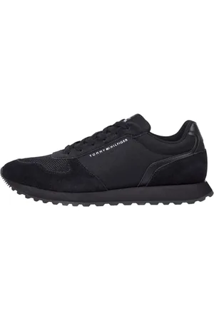 Tommy Hilfiger Uomo Sneakers Running New Eva Mix Flag Scarpe, (Black), 46