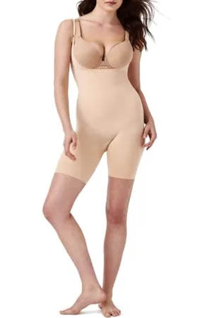 Spanx Open-Bust Mid-Thigh Bodysuit, Body modellante ,