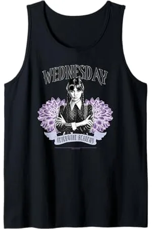 Wednesday Nevermore Academy Blooming Flowers Portrait Canotta