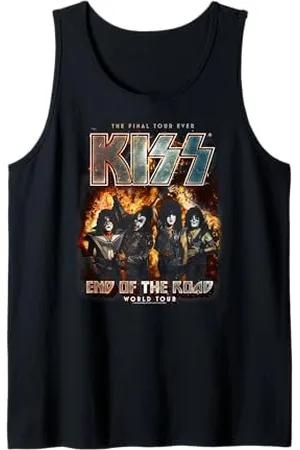 Kiss : iconica stampa musicale di una band heavy metal rock Canotta