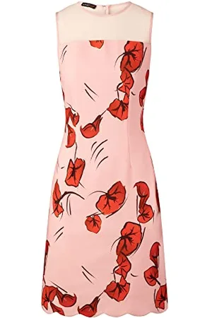 Apart Abito Estivo Vestito, Rosa-Rosso, 40 Donna