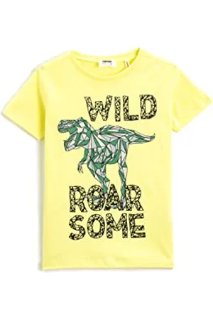 Koton Dinosaur Printed Short Sleeve T-Shirt Crew Neck Cotton, T-Shirt Bambino, (151)