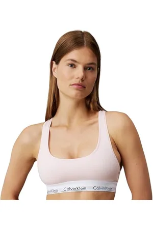 Calvin Klein Reggiseno a Bralette Donna Unlined Sportivo, (Nymphs Thigh), S