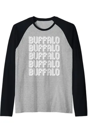 Buffalo Bufalo Maglia con Maniche Raglan