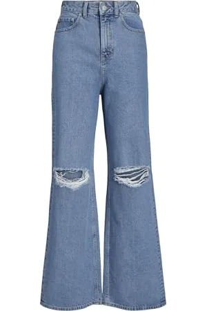 JJXX Jxtokyo Wide HW Mr6004 B Noos Jeans, Azzurro (Denim Blu Chiaro), 28W x 32L Donna