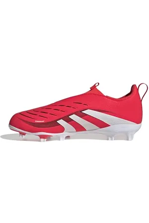 adidas Predator League Laceless Firm Multi Ground Football Boots Kids, Scarpe da Calcio Unisex-Bambini, Lucid Red/Cloud White/Core Black, 35 EU