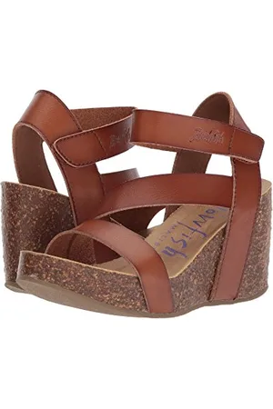 Blowfish Sandali da donna con zeppa, Marrone , 40 EU