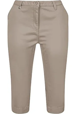 Regatta Mayaan Capri Pantaloni Capri da Donna in Cotone. Caratterizzato da Tessuto Coolweave. Adatto per Camminare.