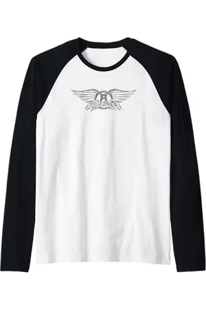 Aerosmith Vintage Logo classica per musica per rock band Maglia con Maniche Raglan