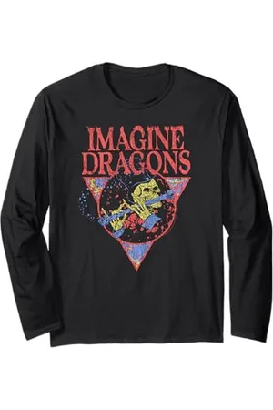 Imagine Dragons Iconic Band Pop Rock Musica Stampa Maglia a Manica