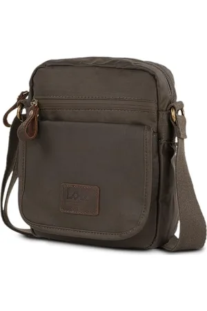 Lois Borsa Uomo - Borsa a Tracolla Uomo. Borsello Uomo Tracolla - Marsupio Uomo Tracolla in Algodón-Poliéster/Piel - Borsa Tracolla Uomo con Cinturino Regolabile