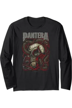 Pantera Serpent Skull Rock Band Grafica Artwork Maglia a Manica