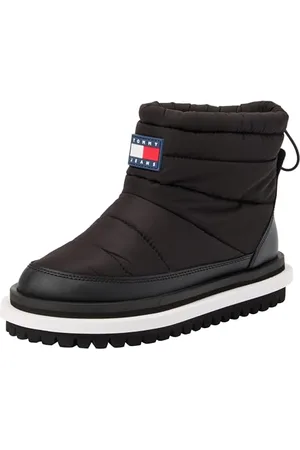 Tommy Hilfiger Donna Stivali Bassi Padded Flat Boot Foderati, (Black), 41