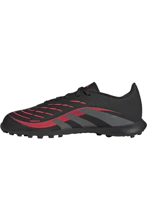 adidas Predator League Turf Football Boots Kids, Scarpe da Calcio, Core Black/Grey Four/Lucid Red, 21 EU