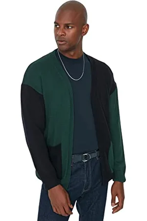 Trendyol Cardigan in Tessuto con Scollo a V Standard Maglione, , S Uomo