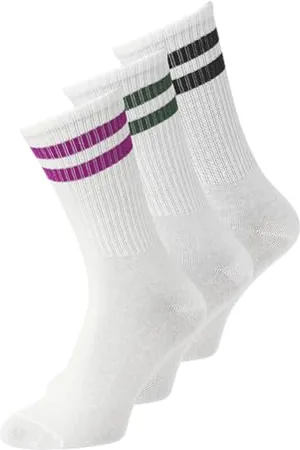 JJXX Jxbasic Acc Noos-Calzini da Tennis, Confezione da 3, , Taglia Unica Donna