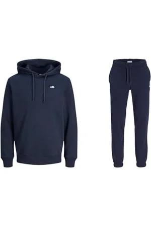 JJ JREBREBEL Logo Sweat Hood Noos JREBGORM Reg Rebel Logo Sweat Pants Noos Sky Captain XS