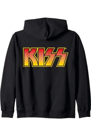 Kiss Iconic Logo Omaggio Heavy Metal musica Felpa con Cappuccio