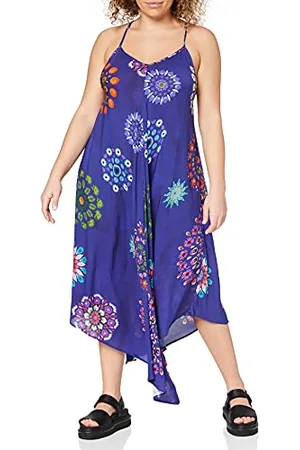 Desigual Vest_Bondi Vestito, (Turkish Sea 5114), Small Donna