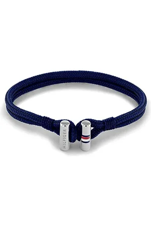 Tommy Hilfiger Jewelry Braccialetto da Uomo in Nylon Colore Blu - 2790337