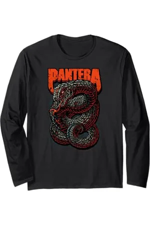 Pantera Stampa Venomous Snake Rock Band Maglia a Manica