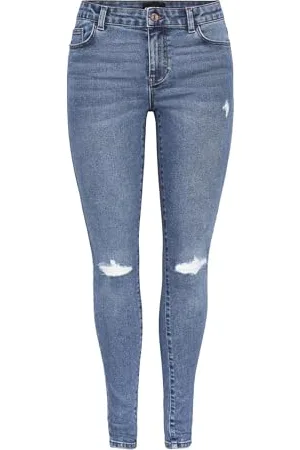 Pieces® Pcdana MW DEST Skinny Jeans Mb402 Noos, , XL/32L Donna