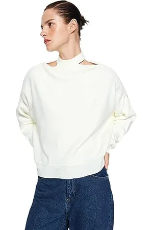 Trendyol Regular Fit Basic Choker High Neck Knitwear Sweater Maglione, , S Donna