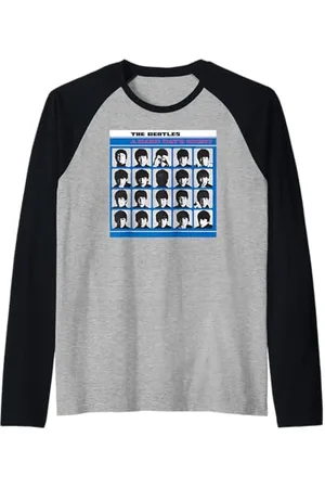 The Beatles Iconica stampa di musica rock classica retrò dei Beatles Maglia con Maniche Raglan