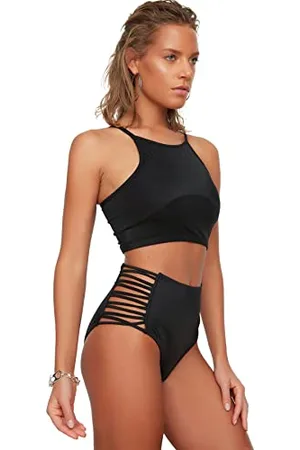 Trendyol Donna Trotter Normale Vita Alta Bikini Bottom Costumi da Bagno, , 0