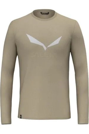 Salewa Solidlogo Dry M L/S Tee. Maglietta, , L Uomo