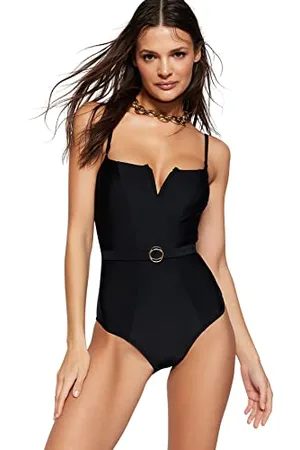 Trendyol Costume da Bagno Donna in Maglia con Dettaglio arcuato, , 36