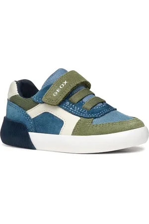 Geox B GISLI Boy B, Scarpe da Ginnastica Bimbo 0-24, Sage/Avio, 20 EU