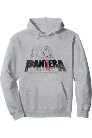 Pantera Snake Logo Rock Band Stampa Grafica Nero Felpa con Cappuccio