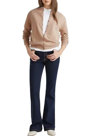Benetton Maglia Coreana M/L 1002d5485, Maglione Cardigan Donna, , S