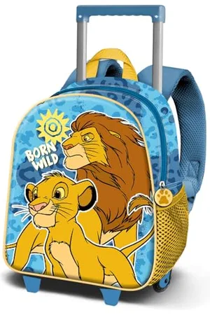 Disney Il Re Leone Wild-Zainetto 3D con Ruote Piccolo, Blu, 26 x 34 cm, Capacità 7 L