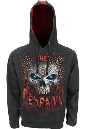 Spiral Respawn Uomo Felpa con Cappuccio XXL 100% Cotone Regular