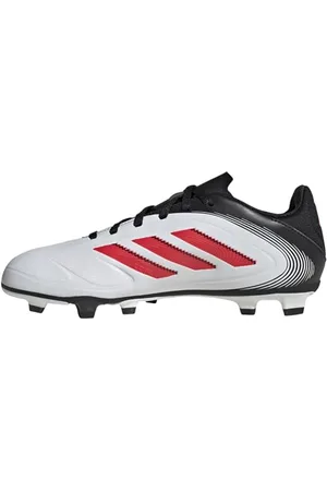 adidas Copa Pure III Club FG/MG Football Boots Kids, Scarpe da Calcio Unisex-Adulto, Cloud White/Lucid Red/Core Black, 38 2/3 EU
