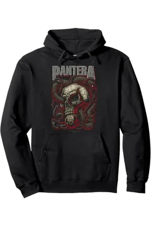 Pantera Serpent Skull Rock Band Grafica Artwork Felpa con Cappuccio