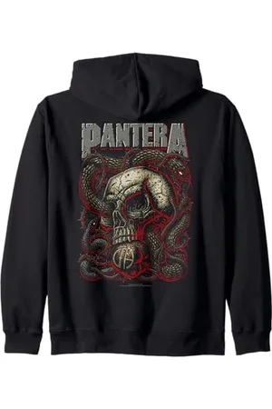 Pantera Serpent Skull Rock Band Grafica Artwork Felpa con Cappuccio