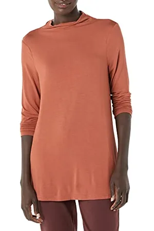 Amazon Tunica Morbida con Collo a Lupetto a Maniche Lunghe in Jersey (in precedenza Daily Ritual) Donna, , XL