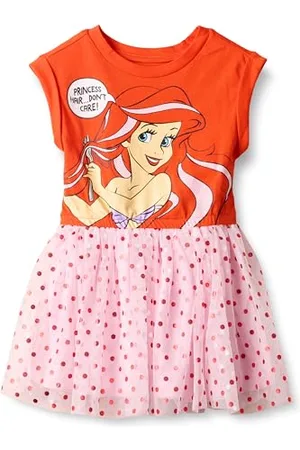 Amazon Disney | Marvel | Star Wars Abiti tutù in Maglia a Maniche Corte - Colori Fuori Produzione Bambine e Ragazze, , 10 Anni