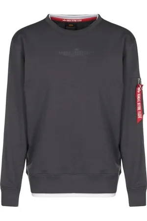 Alpha Industries Felpa a Doppio Strato da Uomo Pullover, , XXXL