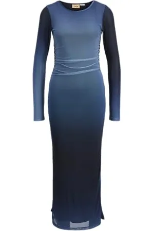 JJXX Jxrosa Mesh LS Maxi Dress Wvn Abito Lungo, , M Donna