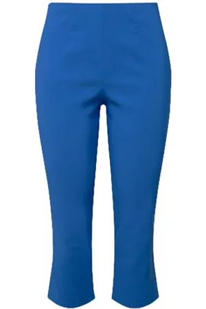 Ulla Popken Pantaloni Bengalin, Lunghezza al Polpaccio, , 45W / 32L Donna