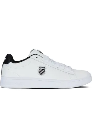K-Swiss Court Shield II, Scarpe da Ginnastica Donna, Bianco/Nero/Bianco, 39 EU