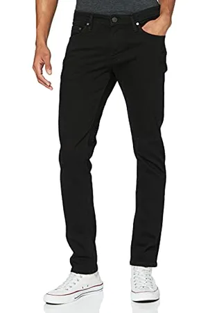 JACK & JONES Jjiglenn Jjfelix Am 046 50 SPS Noos, Jeans Slim Uomo, Nero , W33/L36 (Taglia Produttore: 33)