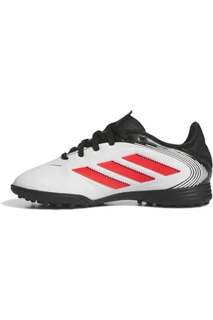 adidas Copa Pure III League Turf Football Boots Kids, Scarpe da Calcio, Cloud White/Lucid Red/Core Black, 34 EU